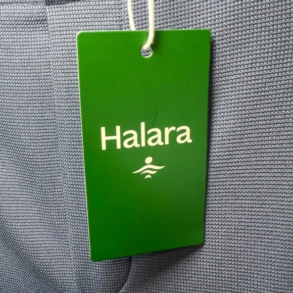 Halara Flex High Waist Pocket Wide Leg Waffle Work Pants Blue Gray NEW XL Petite - Picture 7 of 14